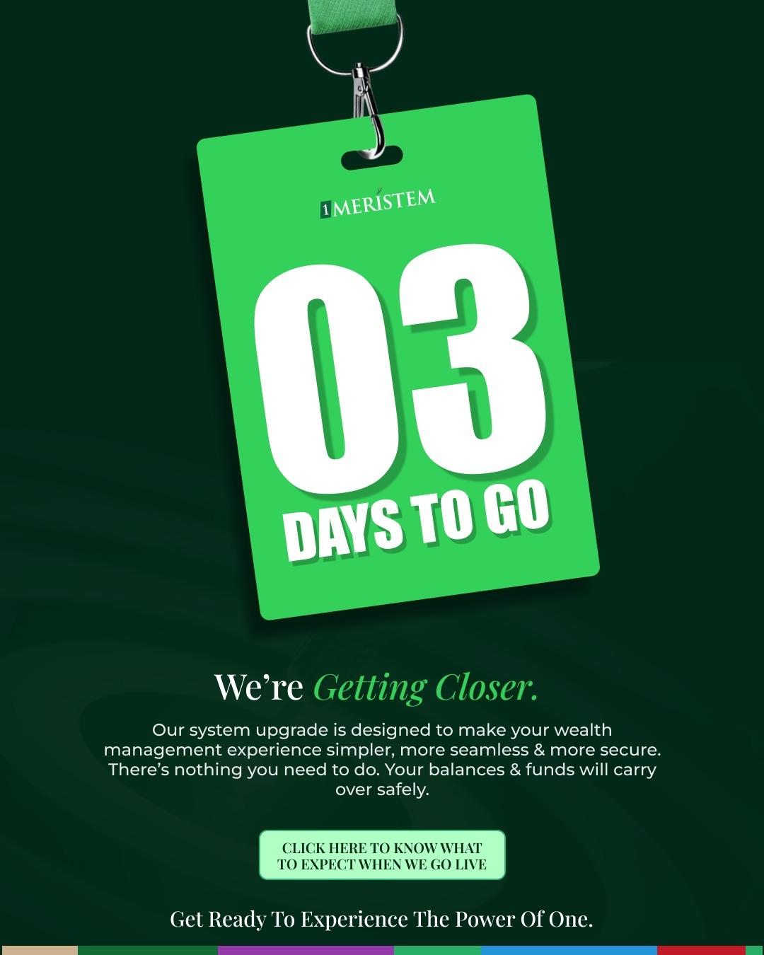 System upgrade countdown